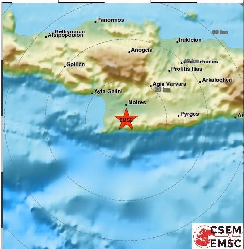 Στον «ρυθμό» των Ρίχτερ η Κρήτη- Ασθενής σεισμική δόνηση τα ξημερώματα (Photo) - Media