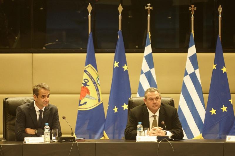 Συνάντηση Μητσοτάκη - Καμμένου στο υπουργείο Άμυνας (Photos) - Media