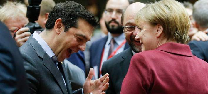 Τα γέλια του ευδιάθετου Τσίπρα με Μέρκελ και Γιούνκερ - Χαλαρή η ατμόσφαιρα πριν από την Σύνοδο Κορυφής (Photos) - Media