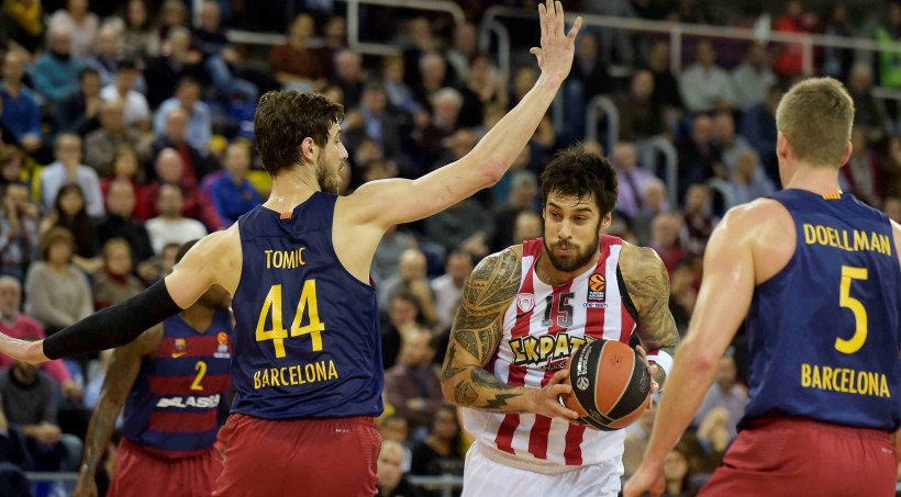Μεγάλο διπλό ο Ολυμπιακός στην Βαρκελώνη - Με κορυφαίο Πρίντεζη 69-67 την Μπαρτσελόνα - Media