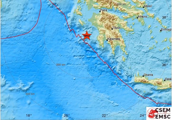 Σεισμός 4,2 Ρίχτερ ανοιχτά των Φιλιατρών - Media