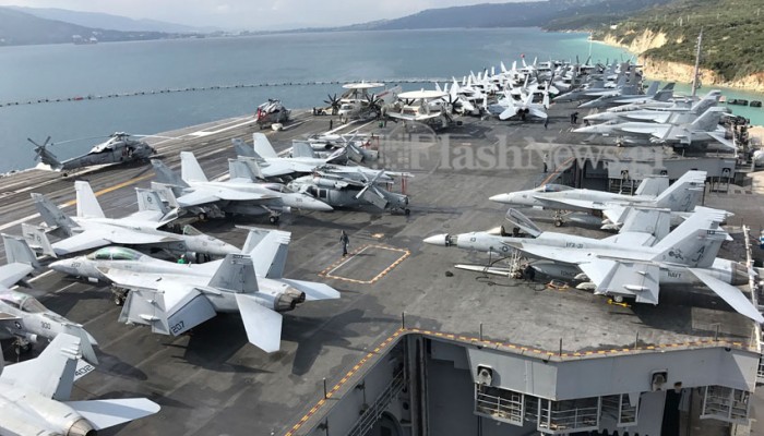 Στα άδυτα του «Εκδικητή»: Δείτε πλάνα από το γιγάντιο αεροπλανοφόρο του Πολεμικού Ναυτικού των ΗΠΑ στο λιμάνι των Χανίων (Videos) - Media