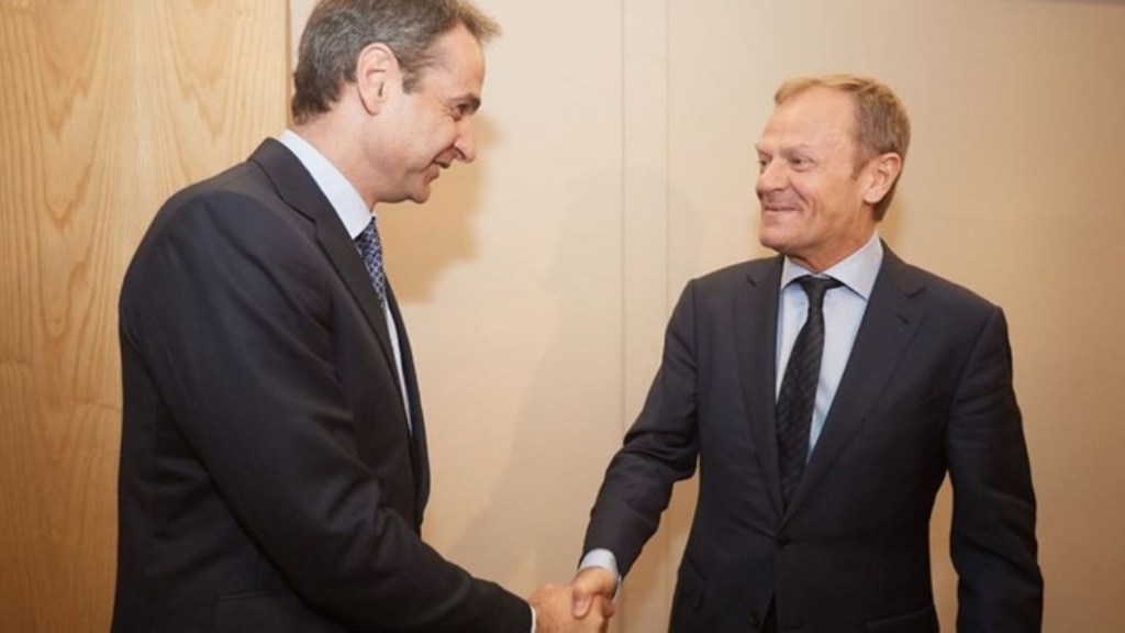 Μητσοτάκης σε Τουσκ: Η χώρα χρειάζεται αξιόπιστη κυβέρνηση (Photos) - Media