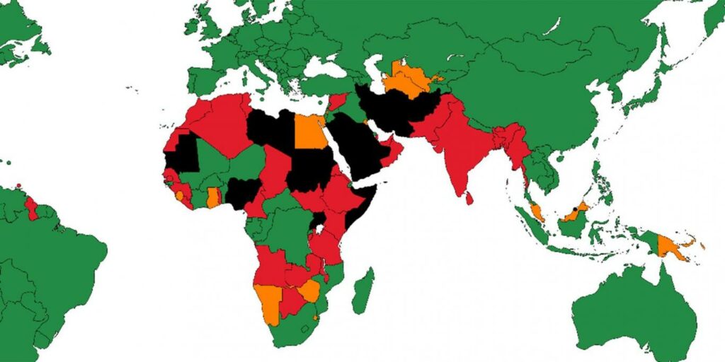 Σε ποιες χώρες είναι παράνομη η ομοφυλοφιλία - Τιμωρείται ακόμη και με θάνατο (Xάρτης) - Media