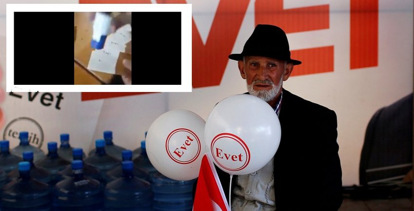 Σάλος στην Τουρκία με βίντεο άντρα που έριξε έξι ψηφοδέλτια «Ναι» στην κάλπη (Video) - Media
