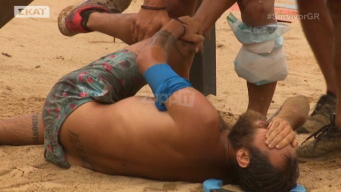 Survivor: Σφάδαζε από τους πόνους ο Κώστας Αναγνωστόπουλος - Σοκαρισμένοι από τον τραυματισμό του οι παίκτες (Video) - Media