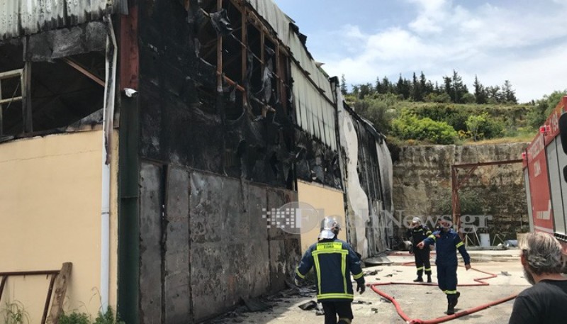 Χανιά: Nαυπηγείο έγινε στάχτη από κόλαση φωτιάς  - Media