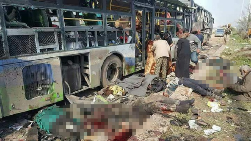 Σκόρπισαν τον θάνατο ξανά Συρία: Έκρηξη σε κομβόι λεωφορείων - Περισότεροι από 40 νεκροί (Σκληρές εικόνες)  - Media