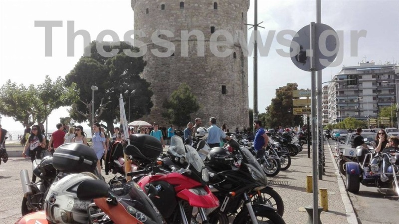 Διαμαρτυρία μοτοσικλεστιστών με μαρσαρίσματα στη Θεσσαλονίκη (Photo & Video) - Media