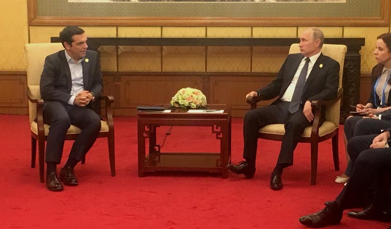Την ενίσχυση των ελληνορωσικών σχέσεων συζήτησαν Τσίπρας - Πούτιν - Media