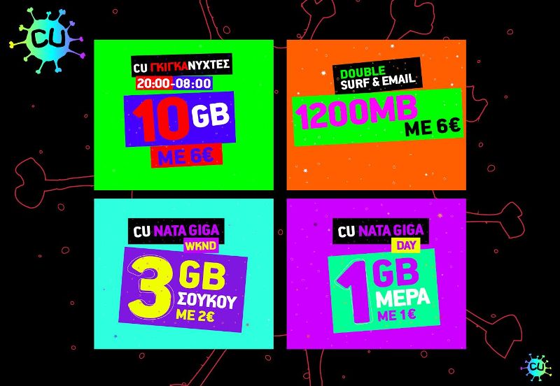 Περισσότερα Gigabyte από το CU με 3 νέα πακέτα και DOUBLE Surf & Email - Media