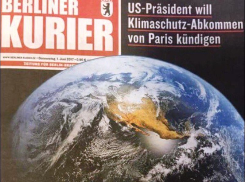 Επικό πρωτοσέλιδο γερμανικής εφημερίδας: «Γη προς Τραμπ - F**k You!» (Photo) - Media