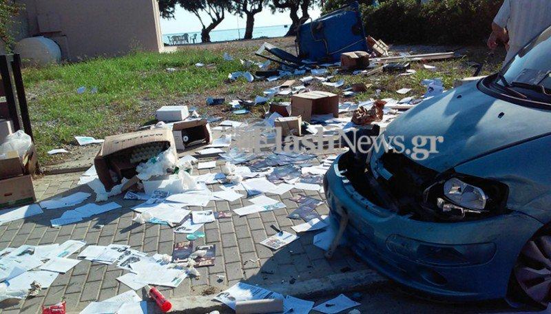 Σφοδρή σύγκρουση οχημάτων στα Χανιά με δύο τραυματίες (Photos) - Media