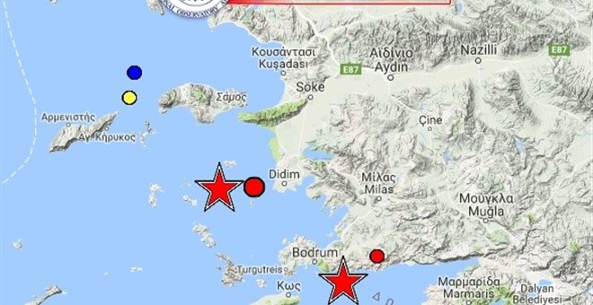 Δύο πολύ ισχυροί σεισμοί «χτύπησαν» τα Δωδεκάνησα και την Τουρκία - 6,4 και 5,1 Ρίχτερ - Media