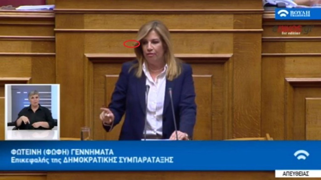 Η ενοχλητική μύγα στο βήμα της Βουλής (Video) - Media