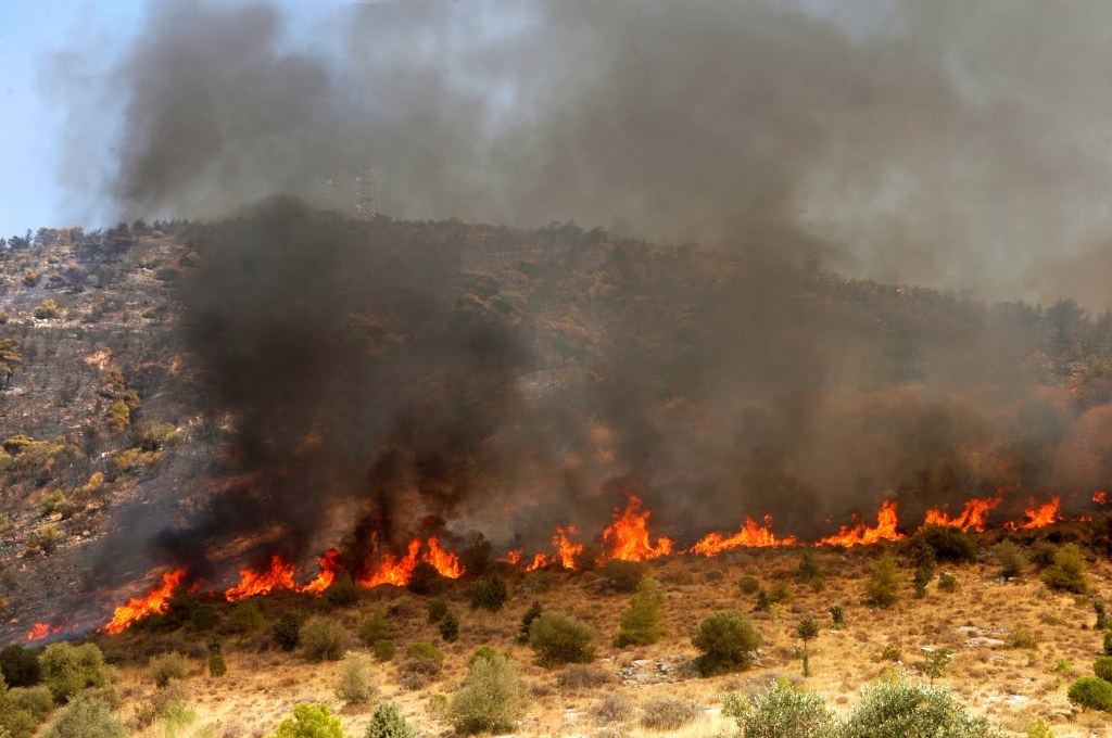 Υπό μερικό έλεγχο η φωτιά στο Δίλοφο Φαρσάλων - Media