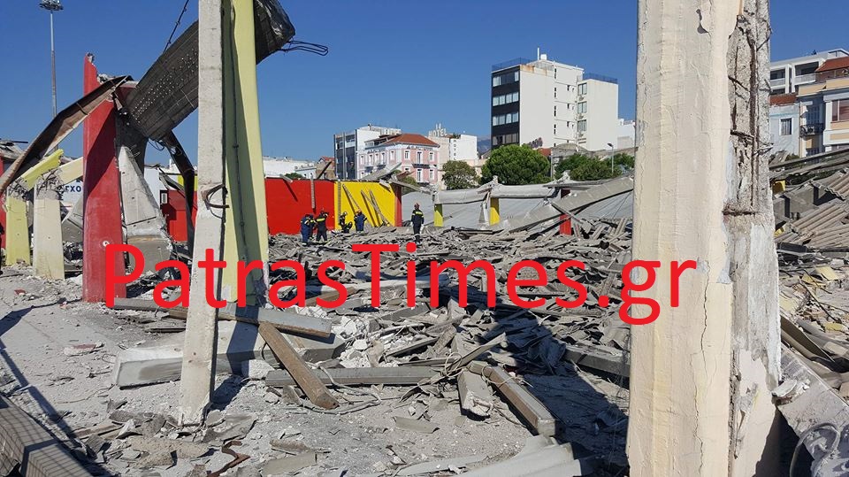 Μέτρα προστασίας μετά την κατάρρευση οροφής κτιρίου στην Πάτρα - Media