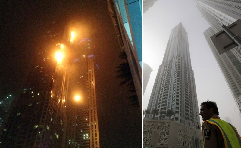 Στις φλόγες ξανά ο ψηλότερος ουρανοξύστης στο Ντουμπάι - Media