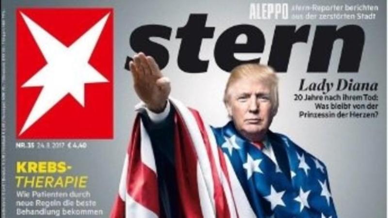 Ο Τραμπ ως Χίτλερ στο εξώφυλλο του περιοδικού Stern - Media