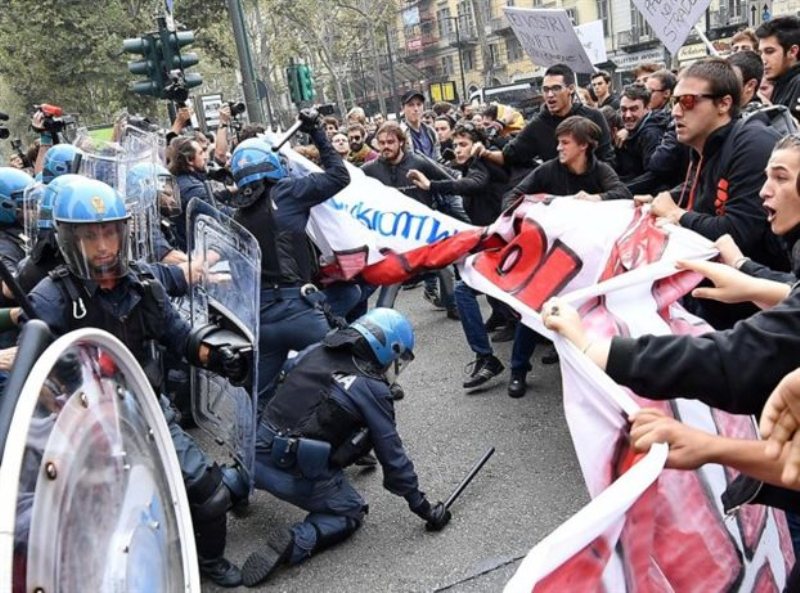 Τορίνο: Επεισόδια με διαδηλωτές στο περιθώριο της G7 - Media