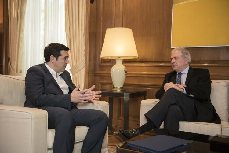 Συνάντηση Τσίπρα - Αβραμόπουλου - Media