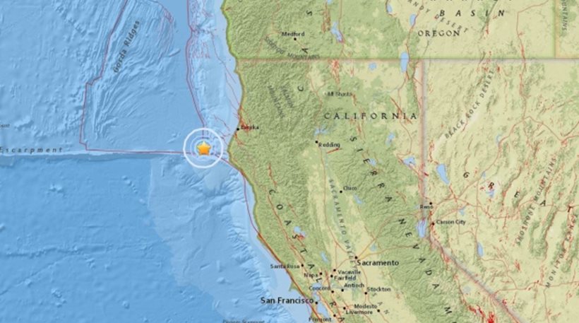 Σεισμός 5,8 Ρίχτερ στη Β. Καλιφόρνια - Media