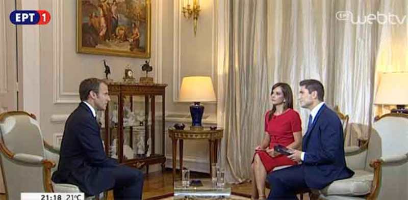 Το παρασκήνιο της κοινής συνέντευξης Μακρόν σε ΕΡΤ – ΑΝΤ1 - Media