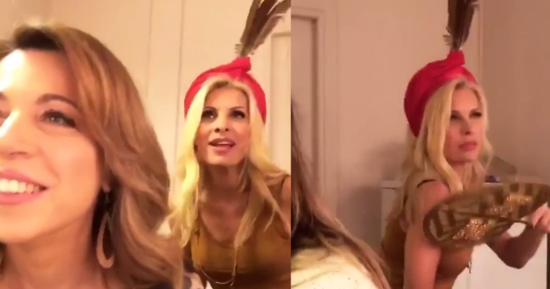 Το «ντου» της Μενεγάκη στο καμαρίνι της Δήμητρας Παπαδοπούλου (Videos) - Media