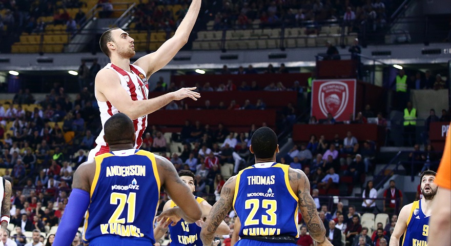 Σπουδαίο μπάσκετ ο Ολυμπιακός, 92-75 την Κίμκι  - Media