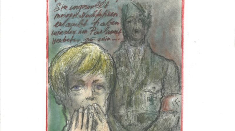 Καυστικό σκίτσο του Καρλ Λάγκερφελντ: Συγκρίνει τη Μέρκελ με τον Χίτλερ - Media