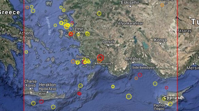 Σεισμός 5 Ρίχτερ στην Τουρκία, ταρακουνήθηκε και η Ρόδος - Media