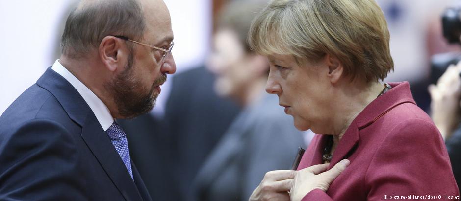 Στριμωγμένοι Μέρκελ και Σουλτς - Media