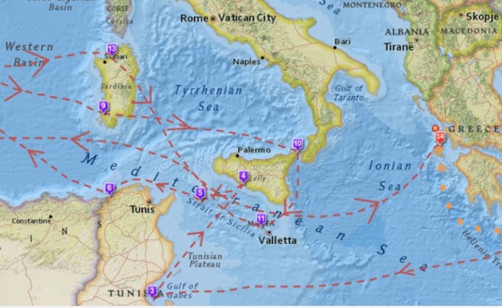 Επική έρευνα: Αυτοί ήταν οι 14 σταθμοί του Οδυσσέα στο 20ετές ταξίδι του (Χάρτης) - Media