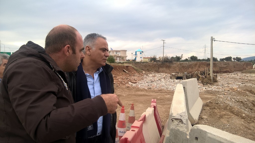 Στις πληγείσες περιοχές της Αιτωλοακαρνανίας ο Πάνος Σκουρλέτης - Media