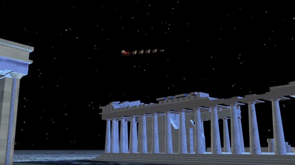 Δείτε τον Άγιο Βασίλη πάνω από την Ακρόπολη! - Πέρασε από την Ελλάδα το βράδυ της Κυριακής (Video) - Media