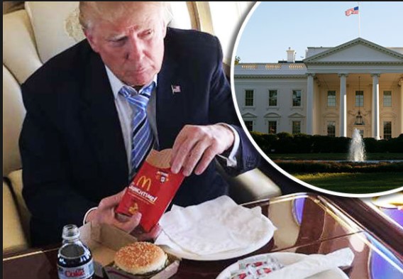 Το junk food που τρώει καθημερινά ο Τραμπ έχει 2.672 θερμίδες και 117 γραμμ. λίπος (Photos) - Media