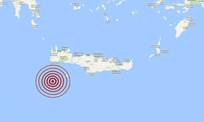 Σεισμός 4,7 Ρίχτερ ανοιχτά της Κρήτης    - Media
