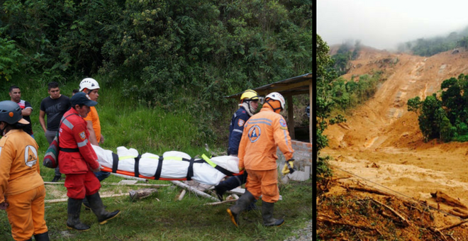 Κολομβία: Κατολίσθηση παρέσυρε λεωφορείο σε φαράγγι - Τουλάχιστον 13 νεκροί (Photos/Video) - Media