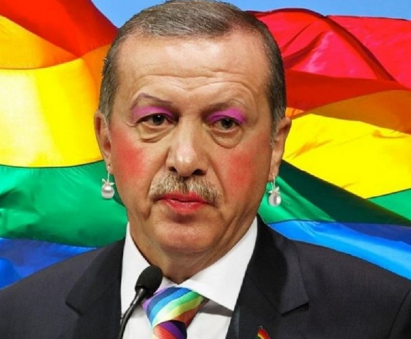 Έλληνες Anonymous «έντυσαν» τον Ερντογάν στα χρώματα του Gay Pride (Photos) - Media