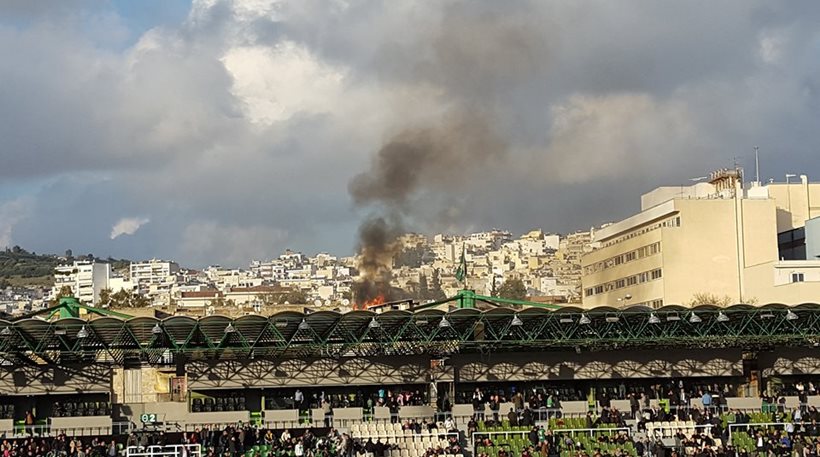Φωτιά πίσω από το γήπεδο του Παναθηναϊκού (Photo) - Media