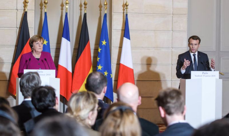 Μακρόν-Μέρκελ: «Η Γερμανία και η Γαλλία μπορούν και πρέπει να ηγηθούν πολλών ζητημάτων για την Ευρώπη» - Media