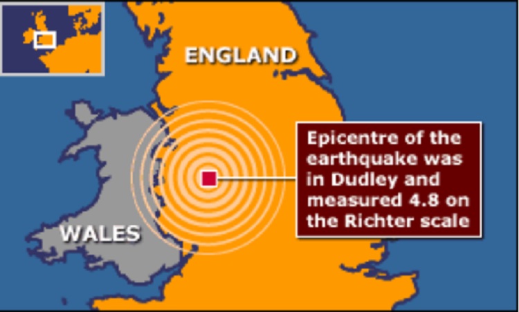 Κάνει σεισμούς στην Αγγλία; - Σοκαρισμένοι οι Βρετανοί από τα 4,4 Ρίχτερ  - Media