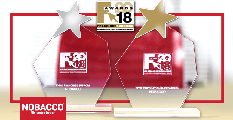Aκόμη 2 βραβεία για τη NOBACCO στα FRANCHISE AWARDS 2018 - Media