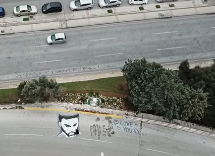 Το αποτυχημένο γκράφιτι για τον Παντελή Παντελίδη στο μοιραίο σημείο (Video) - Media