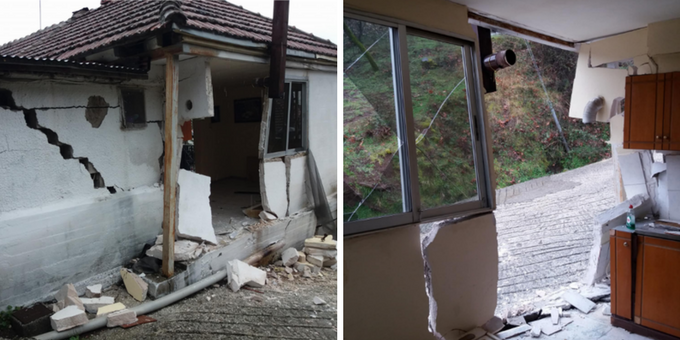 «Καταρρέει» βουνό στα Τρίκαλα – Έντρομοι οι κάτοικοι εγκαταλείπουν τα σπίτια (Photos) - Media