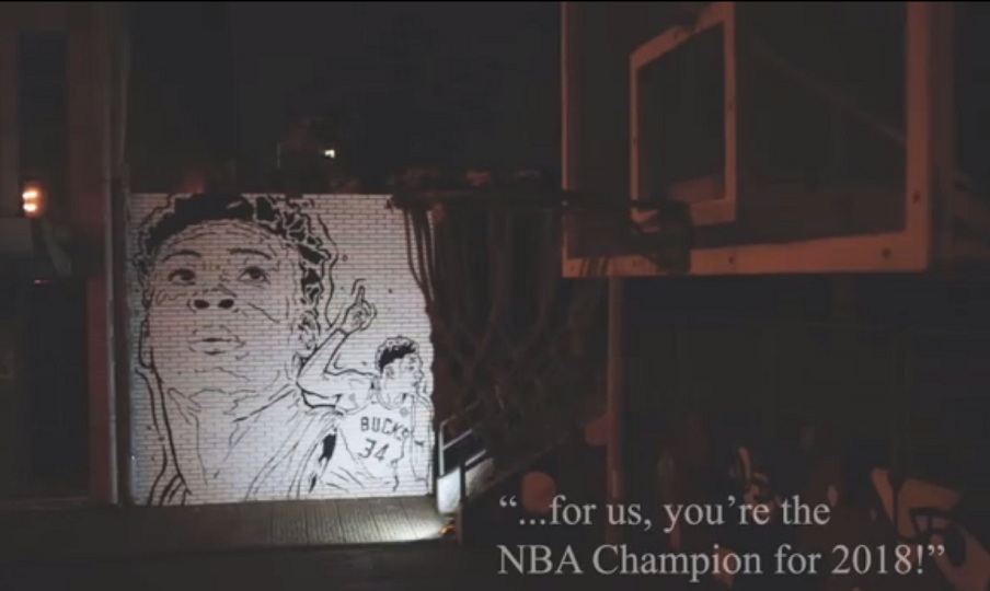 Νέο εντυπωσιακό γκράφιτι για τον Αντετοκούνμπο (Videos) - Media