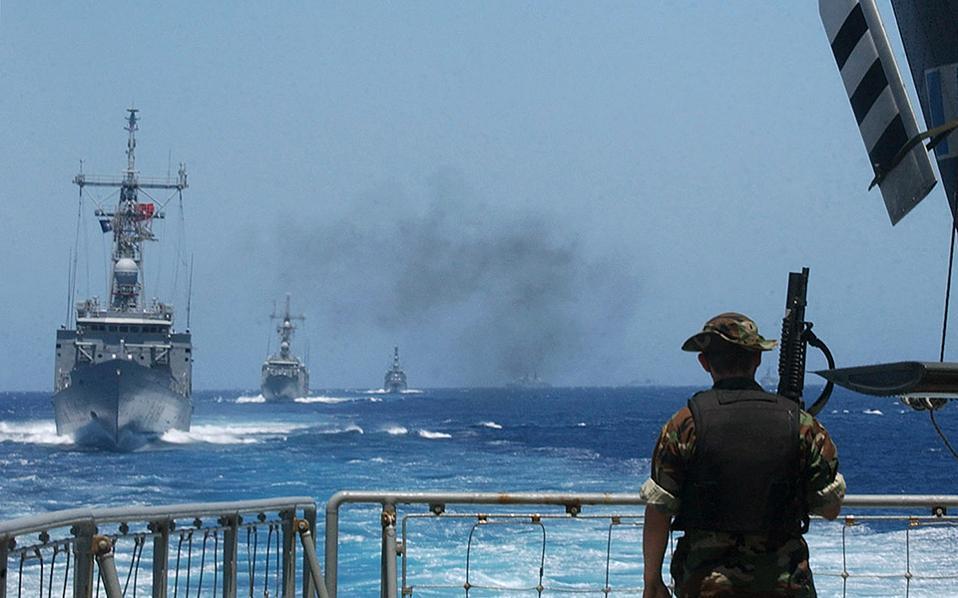 Συνεκπαίδευση Ελληνικών πολεμικών πλοίων και τουρκικής φρεγάτας στο Αιγαίο στο πλαίσιο του ΝΑΤΟ - Media
