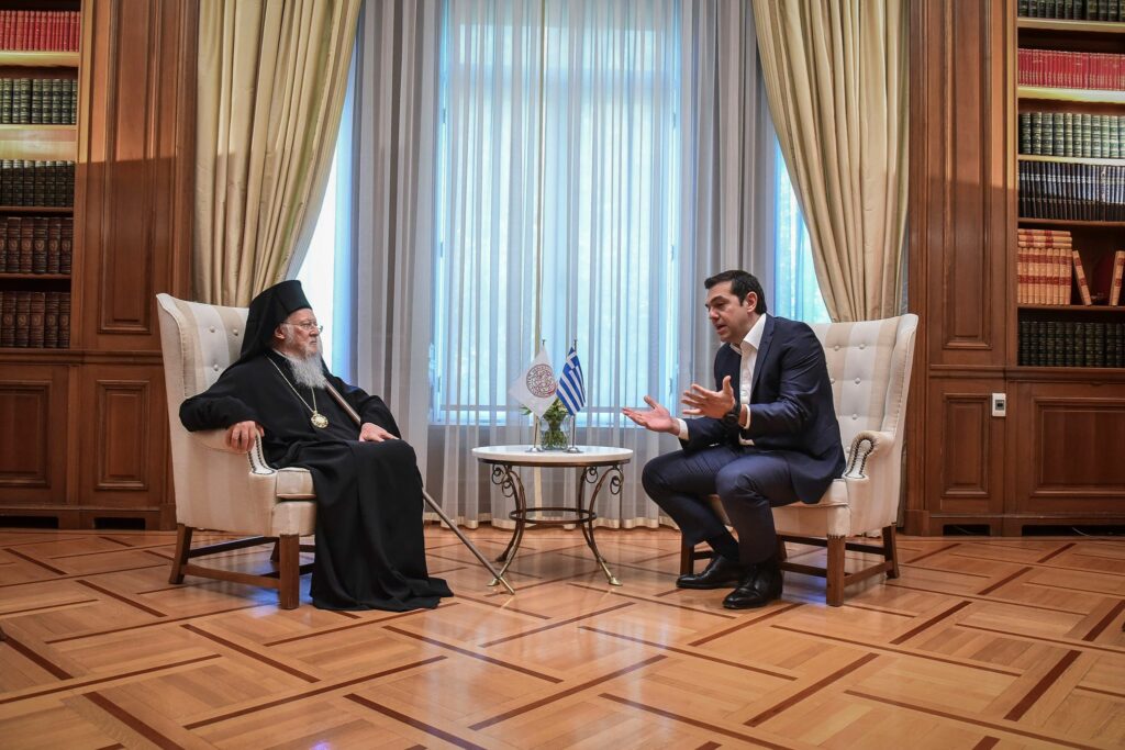 Η «εκκλησιαστική πτυχή» του Σκοπιανού στο «μενού» της συνάντησης Τσίπρα - Βαρθολομαίου - Media