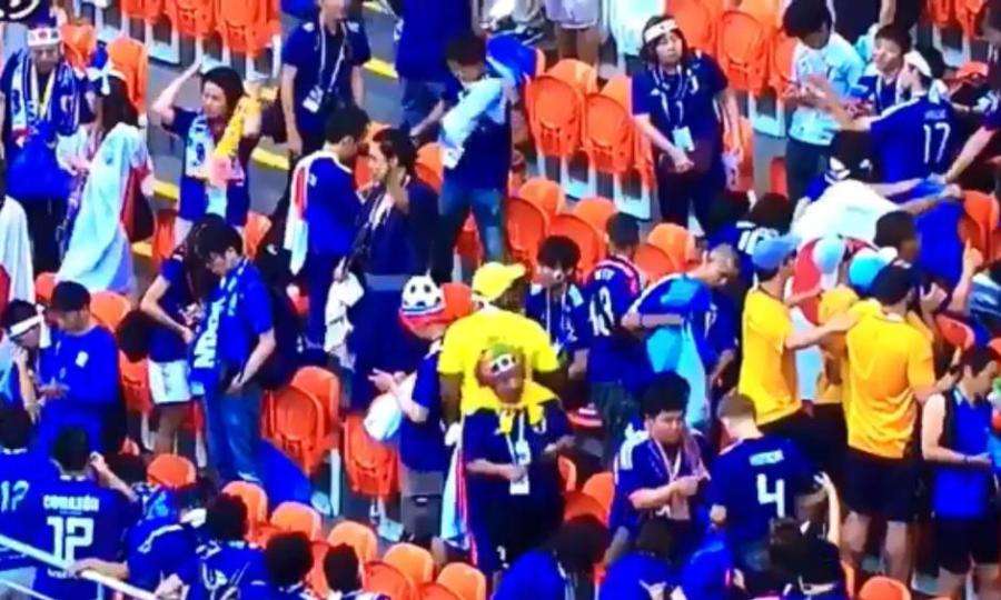 Οι Γιαπωνέζοι οπαδοί καθάρισαν την εξέδρα τους μετά το ματς με την Κολομβία! (Video) - Media