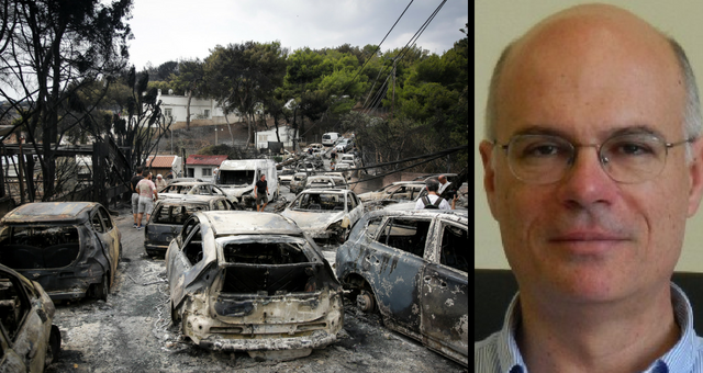 Καθηγητής Αργυρίου: Οι μετεωρολογικές συνθήκες ευνόησαν την ταχεία εξάπλωση της φωτιάς στην Αν.Αττική - Media
